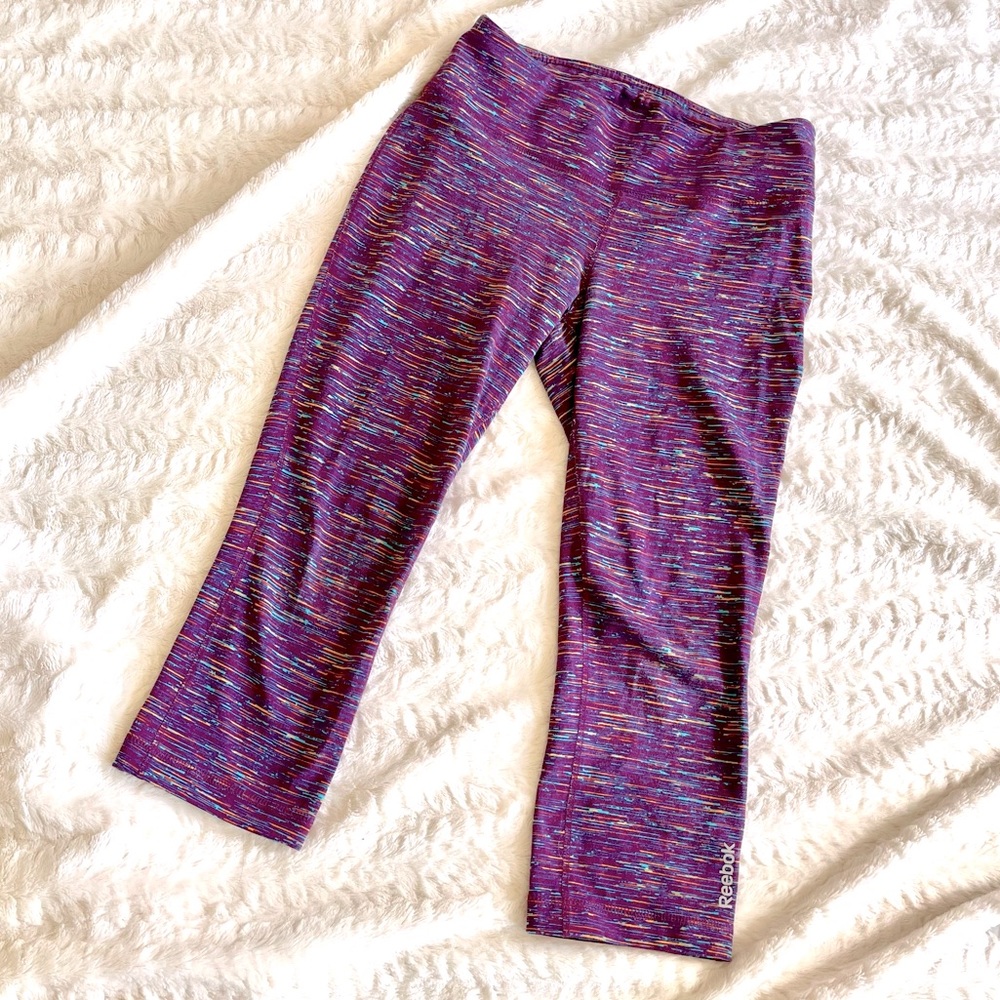 🌸3/$25 Reebok Fitness Essentials 3/4 Length Capri Activewear Leggings, Size S